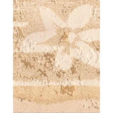 Style de Vie Floral Beige Border by Crown 42104