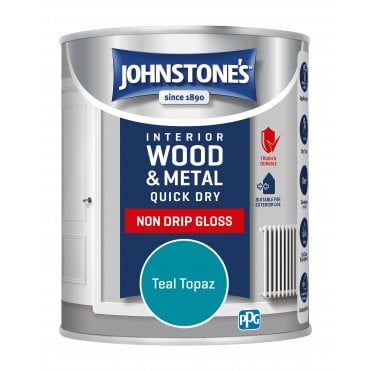 Teal Topaz Quick Dry Gloss - Johnstones Interior Wood & Metal Paint
