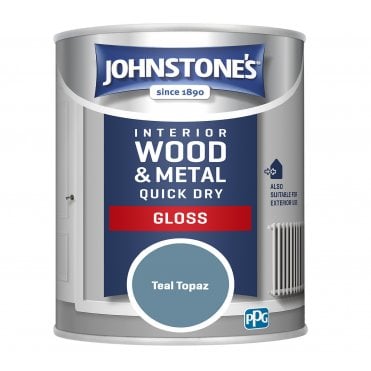 Teal Topaz Quick Dry Gloss - Johnstones Interior Wood & Metal Paint