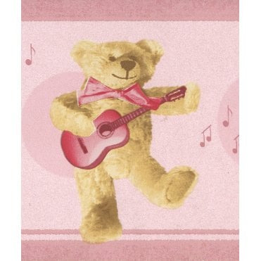 Teddy Bear Party Pink 10 Metre Border by Decor Maison 1215