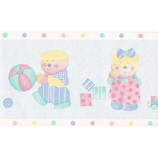 Tots Blue 10 Metre Border by Coloroll 200055