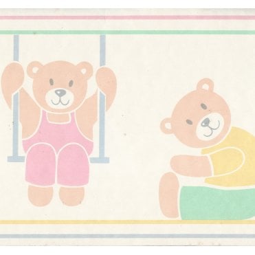 Tumbling Teds Multi 10M Border by Storeys 820601
