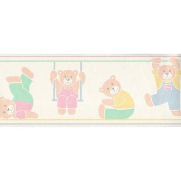 Tumbling Teds Multi 10M Border by Storeys 820601