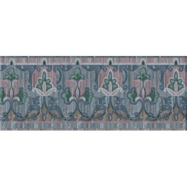 Tuscany Nouveau Trail Navy Vinyl Border by Coloroll 161127