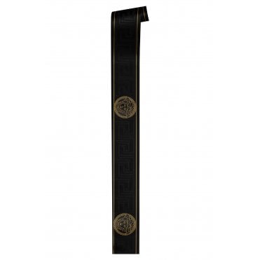 Versace Home Greek Key Black and Gold Luxury Wallpaper Border by AS Creation 93522-4