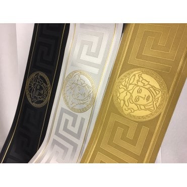 Versace Home Greek Key Gold Luxury Wallpaper Border by AS Creation 93522-2