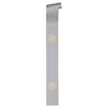 Versace Home Greek Key Silver / Gold Luxury Wallpaper Border by AS Creation 93522-5