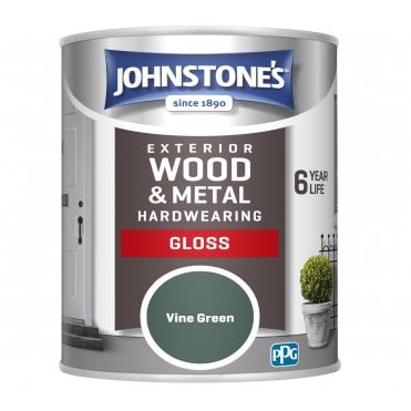 Vine Green Exterior Hardwearing Gloss - Johnstones Exterior Wood & Metal Paint