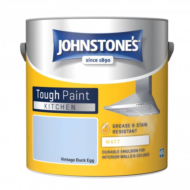 Vintage Duck Egg Matt Emulsion - Johnstones Kitchen Matt Wall and Ceiling Paint