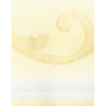 Watercolour Scroll Yellow / Blue Border by Crown 58480
