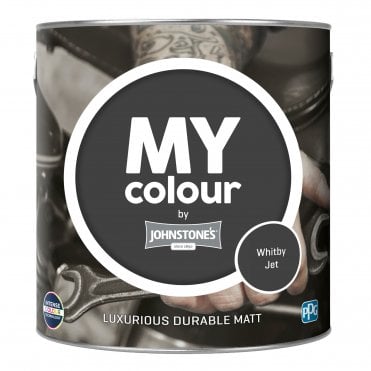MY Colour | Whitby Jet Durable Matt Emulstion Paint 2.5L Can | Johnstone's Paint from PPG