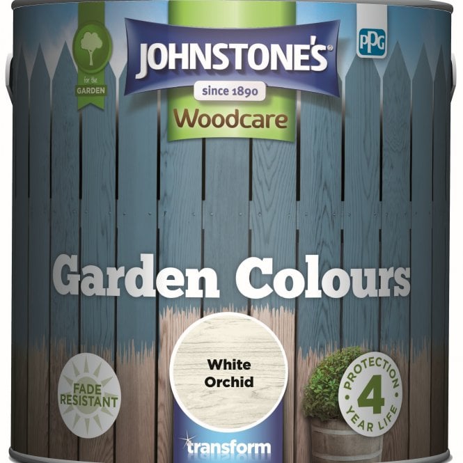 White Orchid Garden Colours Paint - Johnstone's Woodcare