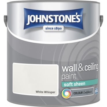 White Whisper Soft Sheen Johnstones Paint Can