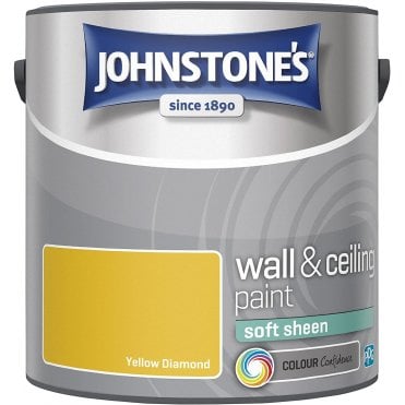 Yellow Diamond Soft Sheen Emulsion - Johnstones Wall and Ceiling Paint